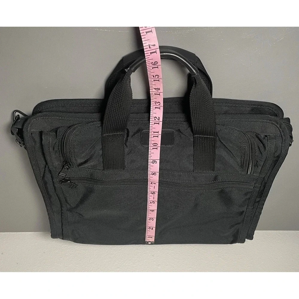 Tumi Men's Black Briefcase Messenger Bag